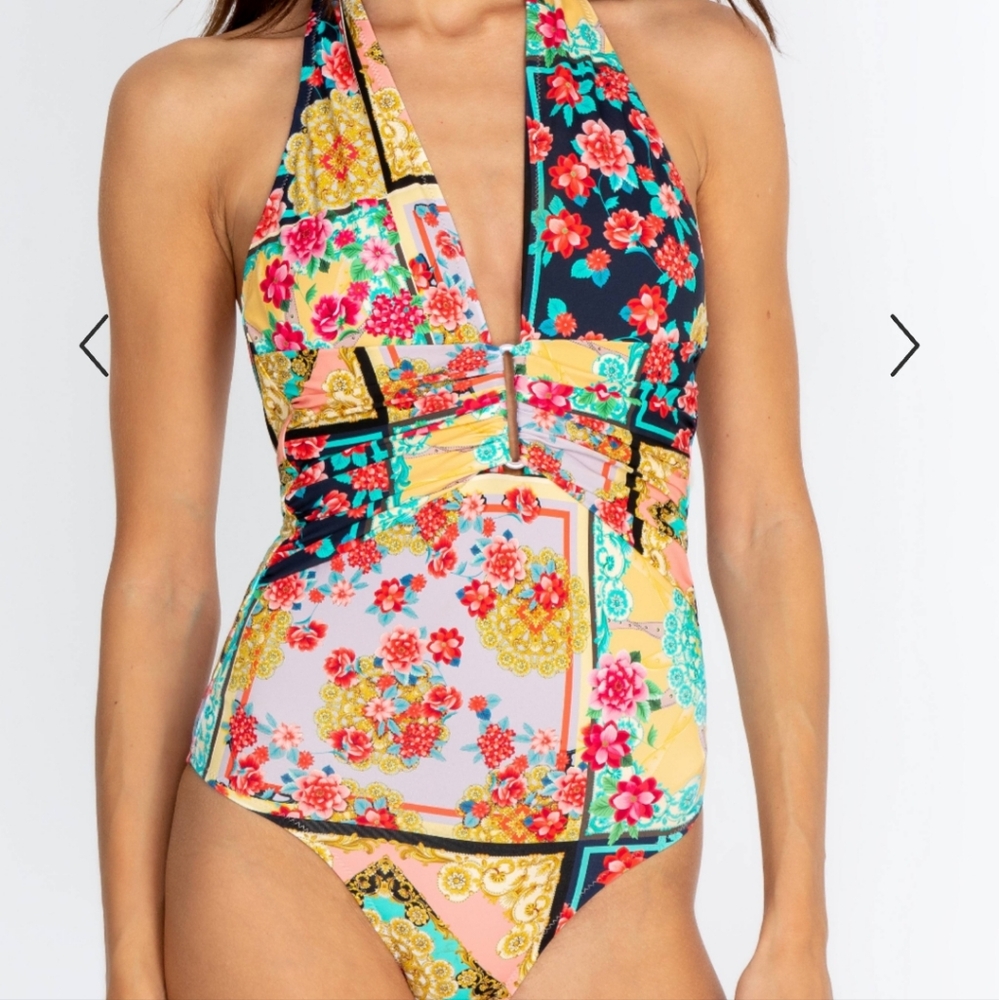 Nwt Johnny Was One Piece swimming suit size Xs